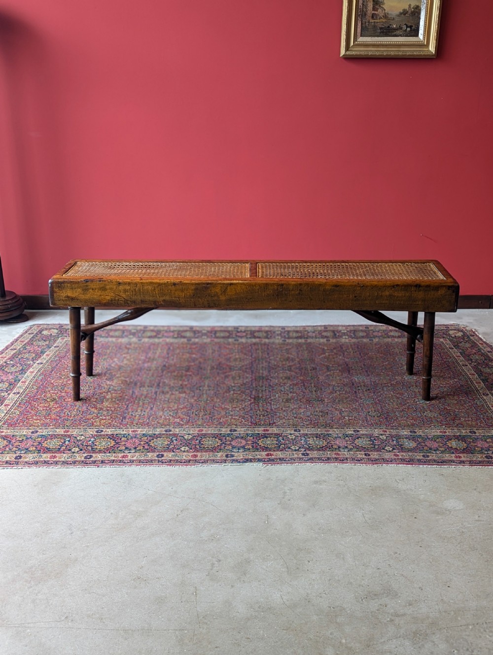 Antique 19th Century Folding Campaign Bench View IX