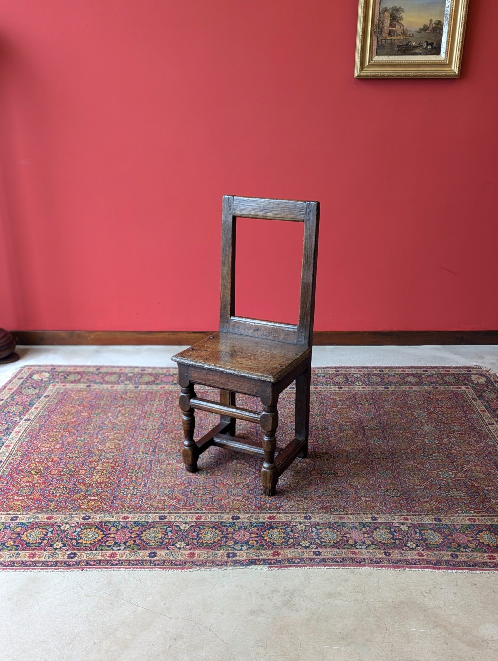 Antique 18th Century Country Made Primitive Oak Chair View VII