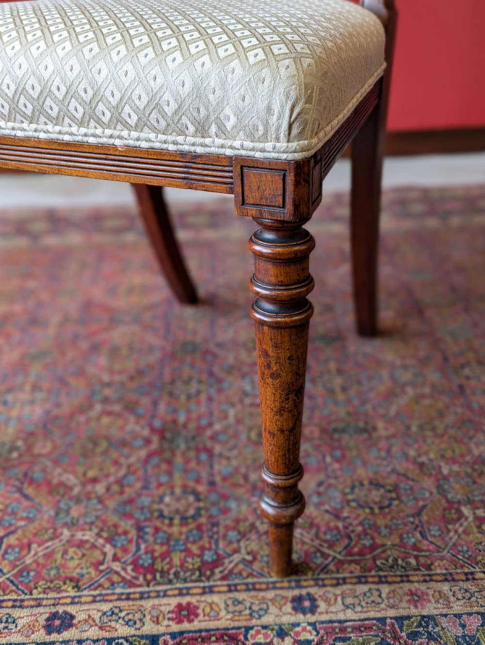 Set of 4 Antique Victorian Mahogany Dining Chairs View VIII