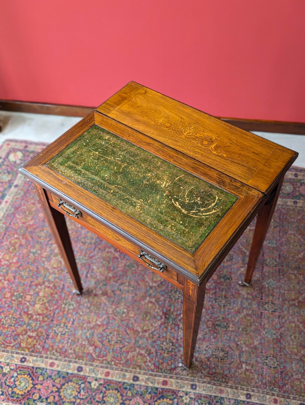 Antique Victorian Mahogany Metamorphic Writing Desk View VI