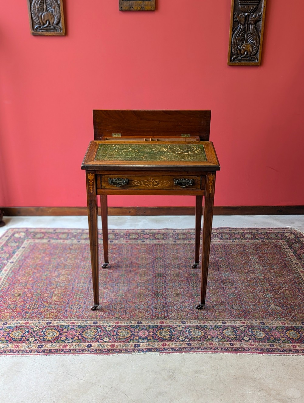 Antique Victorian Mahogany Metamorphic Writing Desk View IX