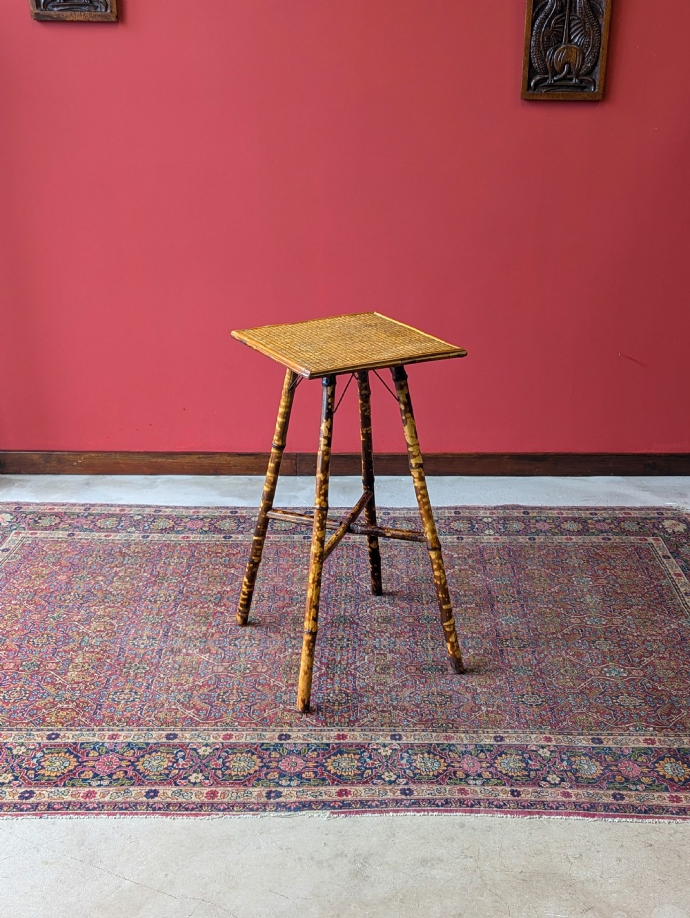 Antique Victorian Bamboo Occasional Table / Plant Stand View VII