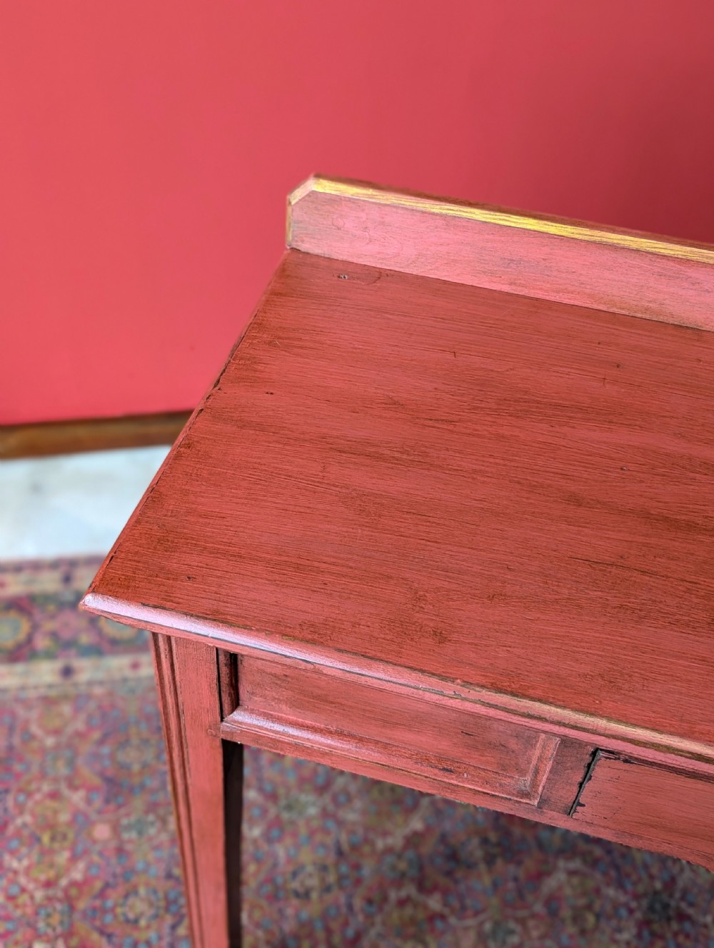 Antique 19th Century Aesthetic Movement Painted Pine Side Table View V