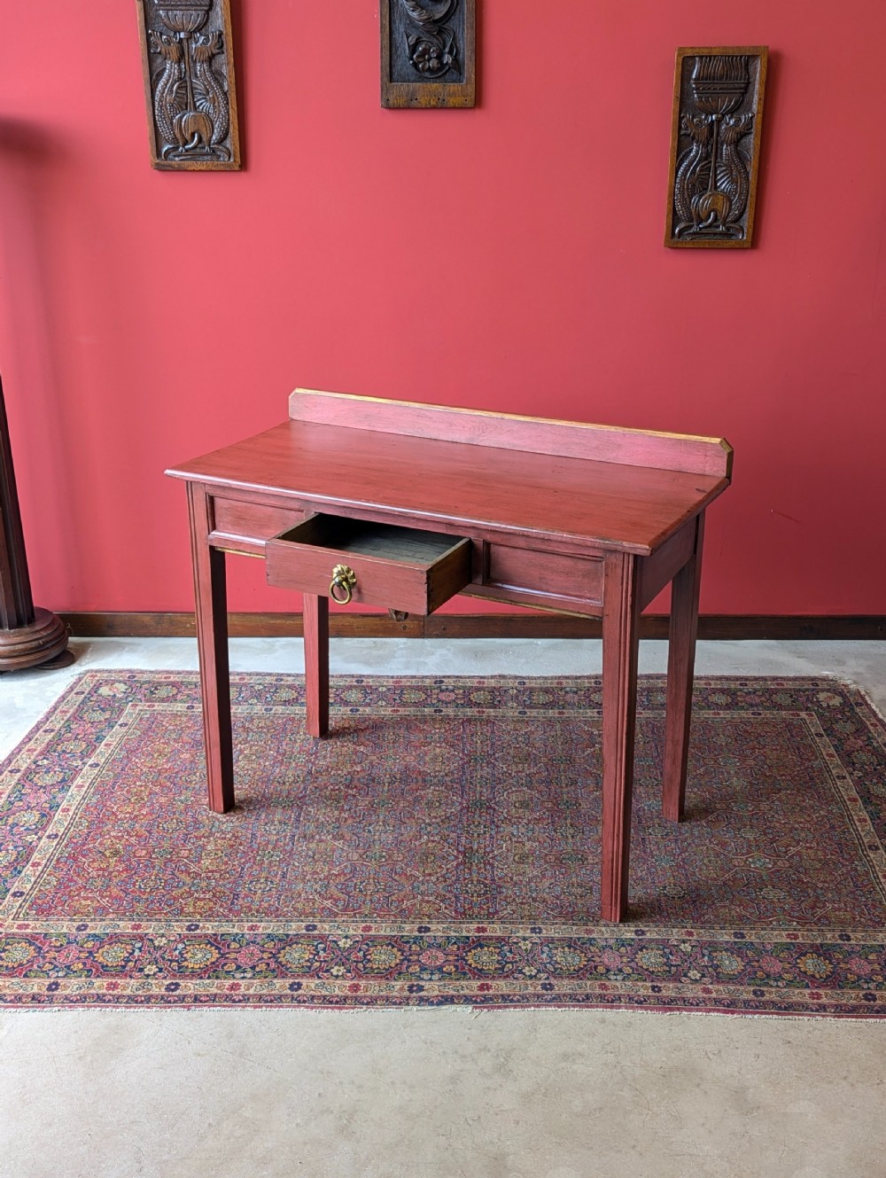 Antique 19th Century Aesthetic Movement Painted Pine Side Table View VIII