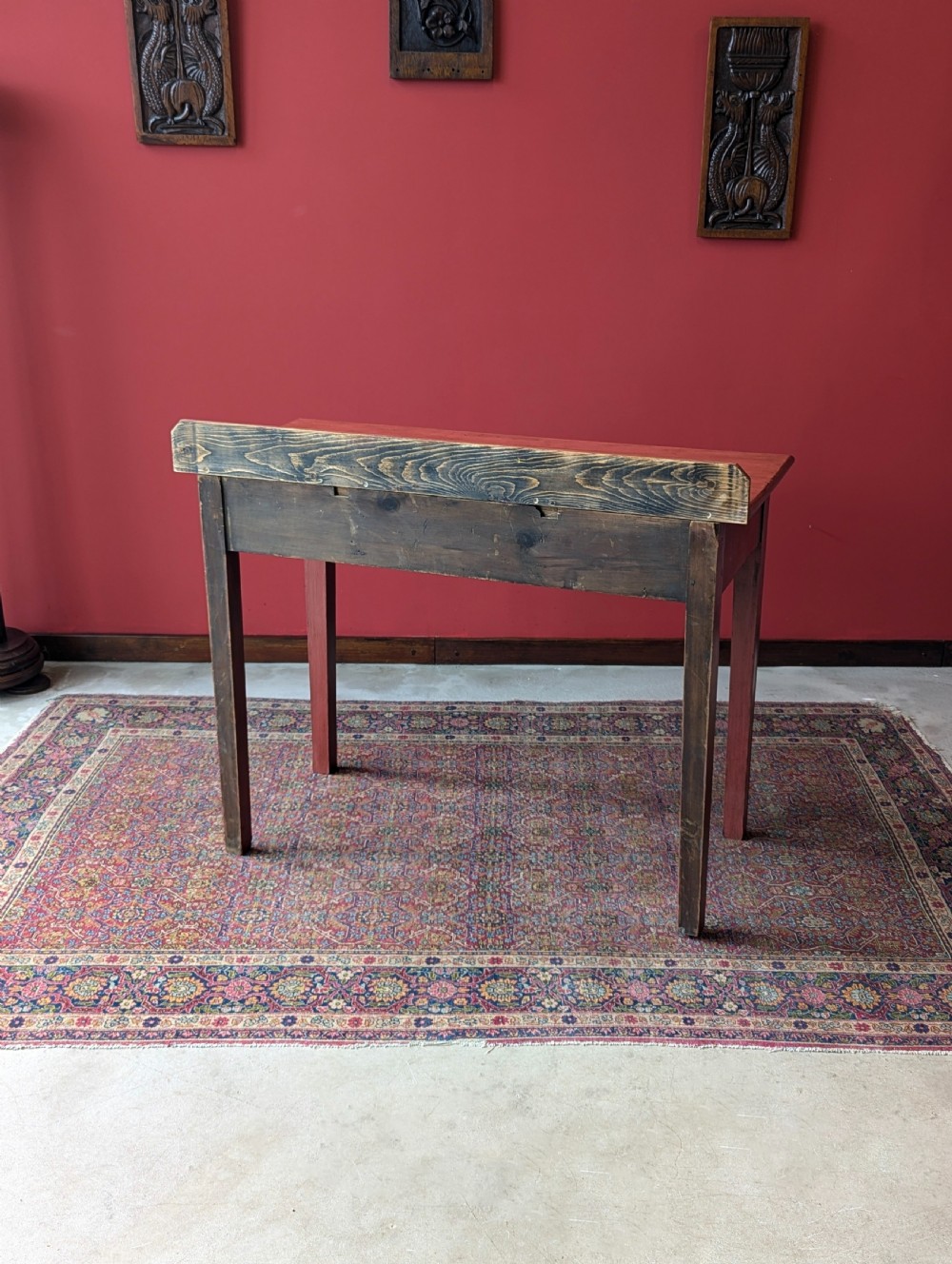 Antique 19th Century Aesthetic Movement Painted Pine Side Table View X