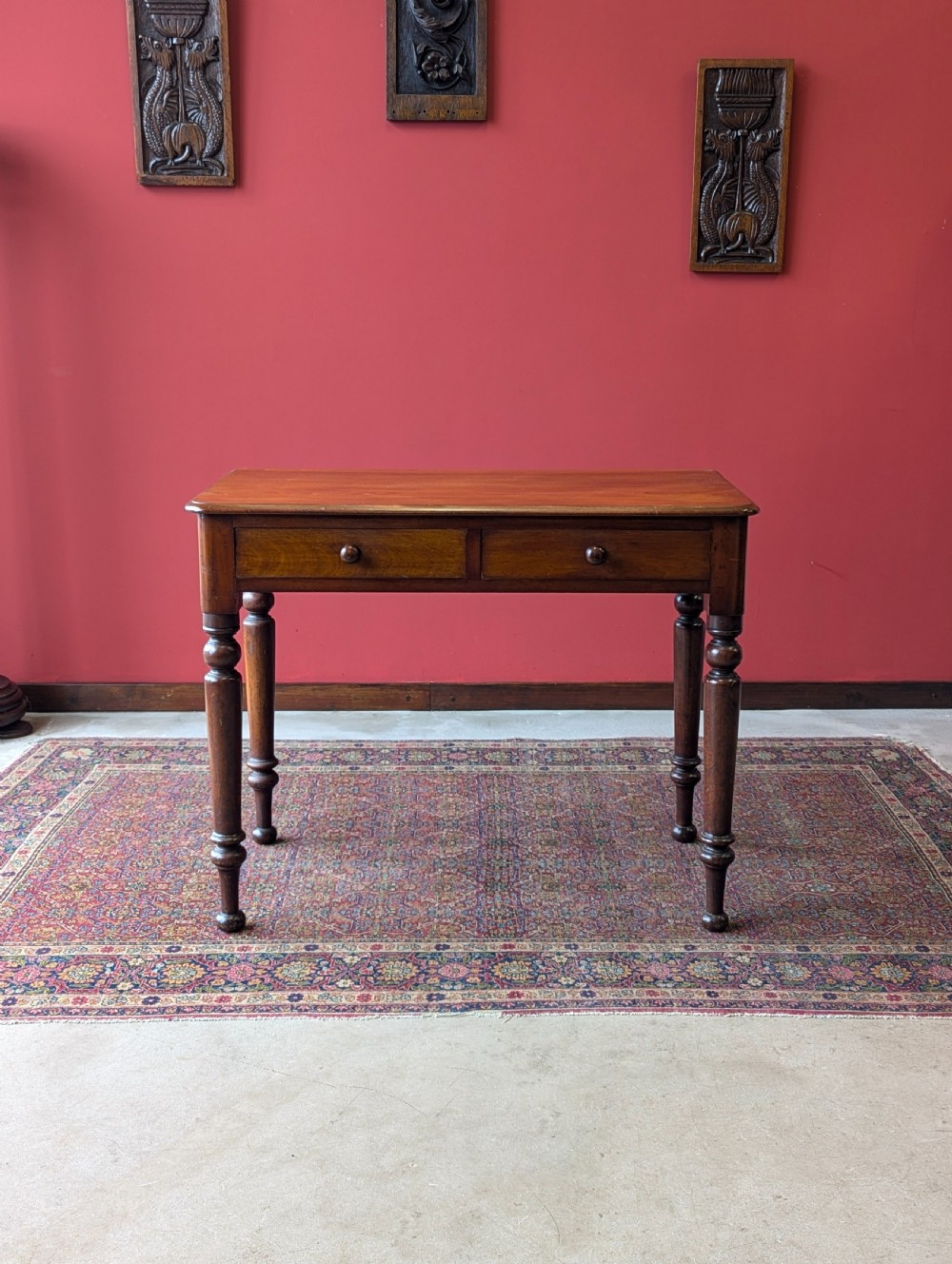 Antique Victorian Mahogany Writing Table View II