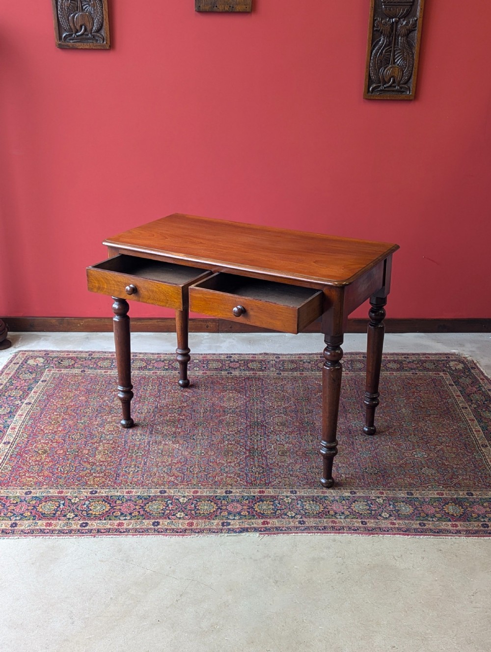 Antique Victorian Mahogany Writing Table View III