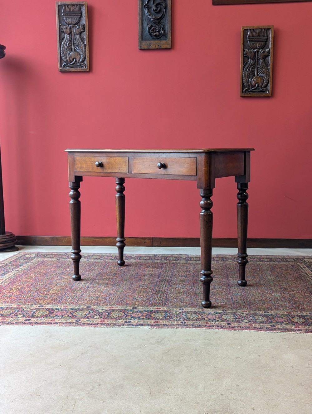 Antique Victorian Mahogany Writing Table View VII