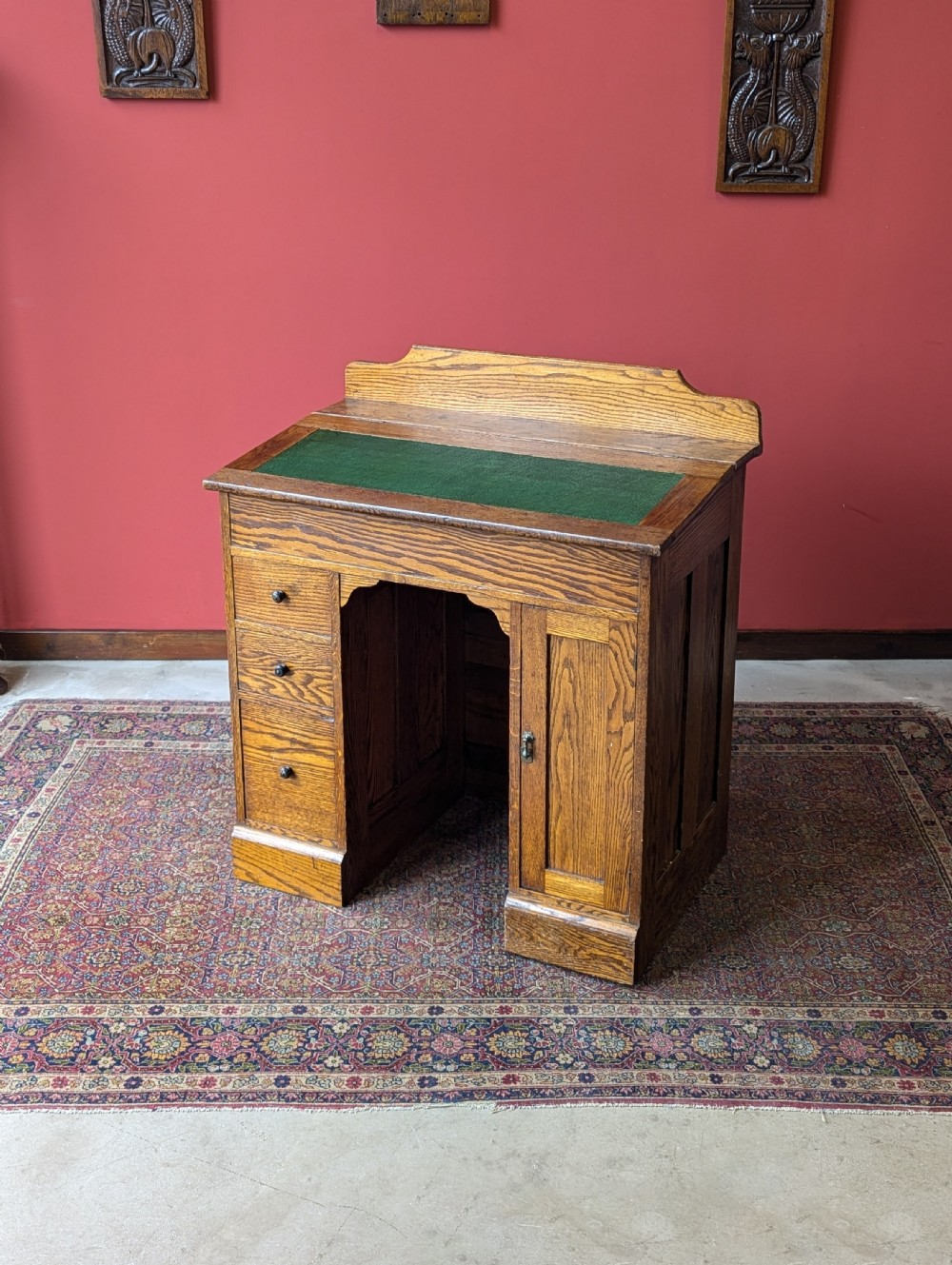 Antique Victorian Oak Clerks Desk