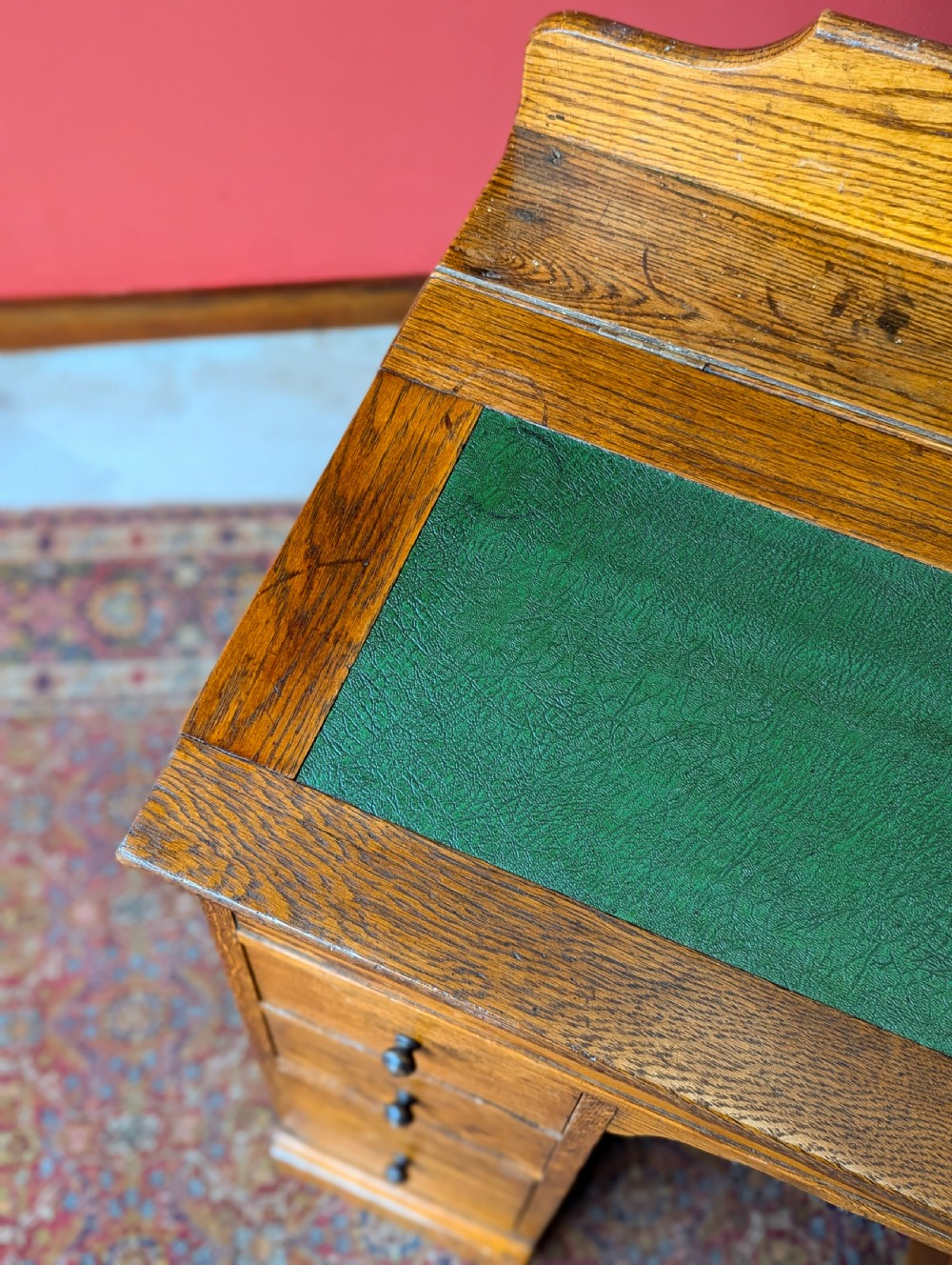 Antique Victorian Oak Clerks Desk View III