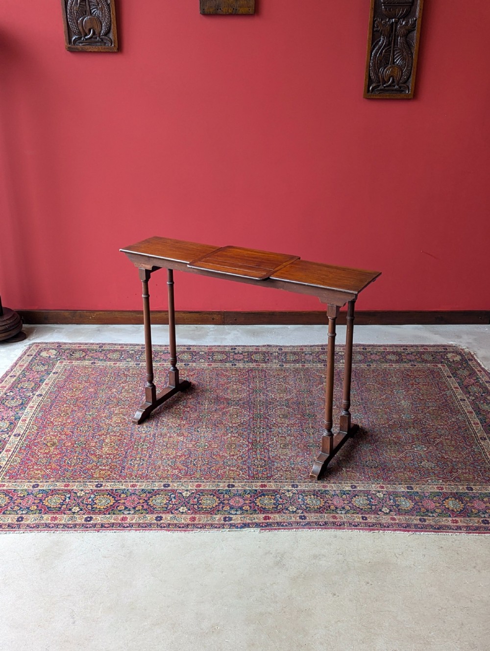 Antique Victorian Mahogany Metamorphic Music Stand / Reading Table View V