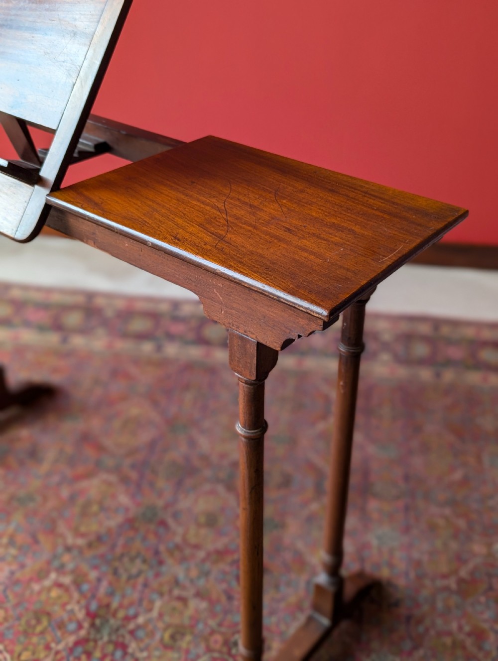 Antique Victorian Mahogany Metamorphic Music Stand / Reading Table View VII