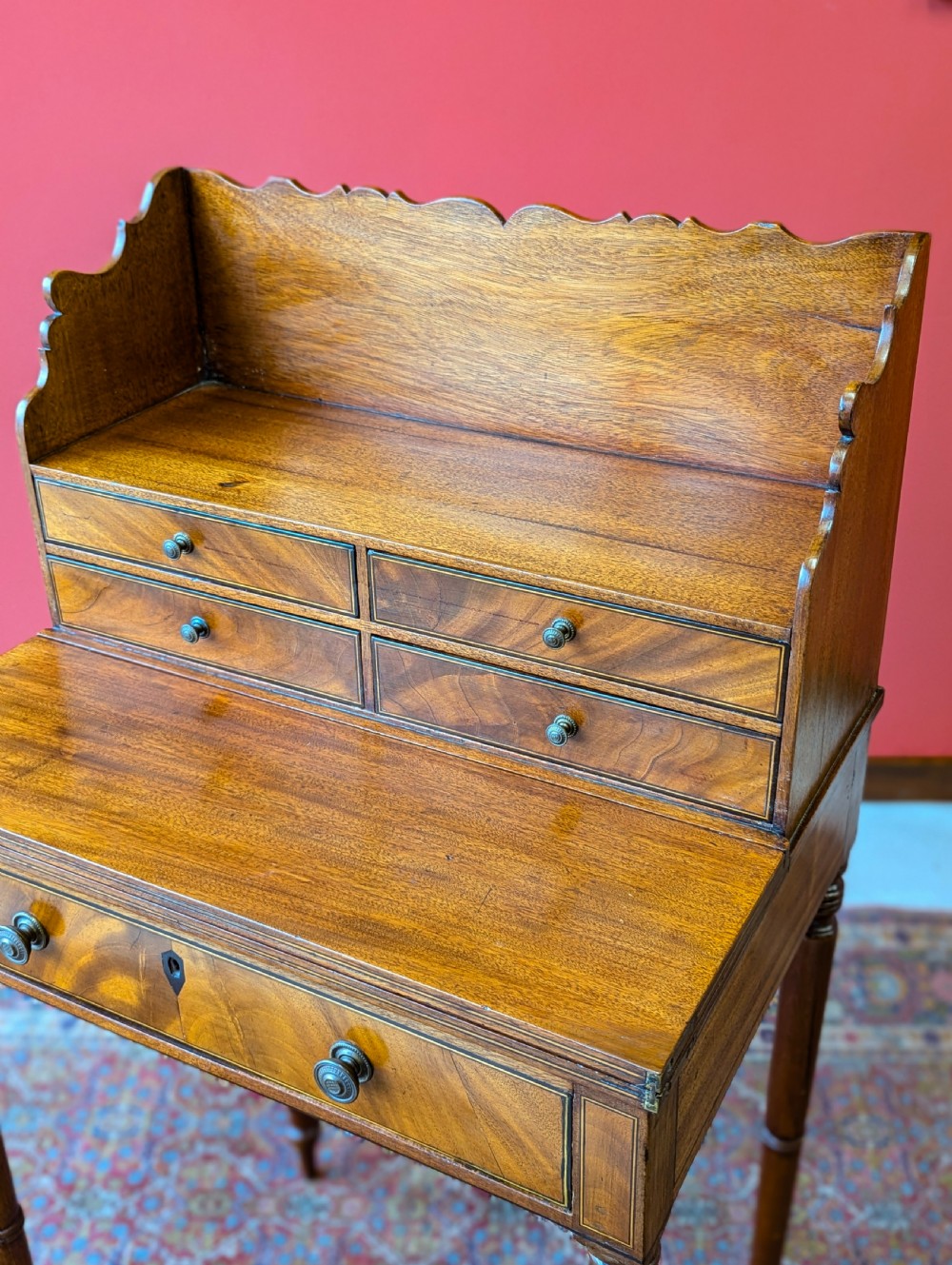 Antique Georgian Mahogany Writing Desk View IV