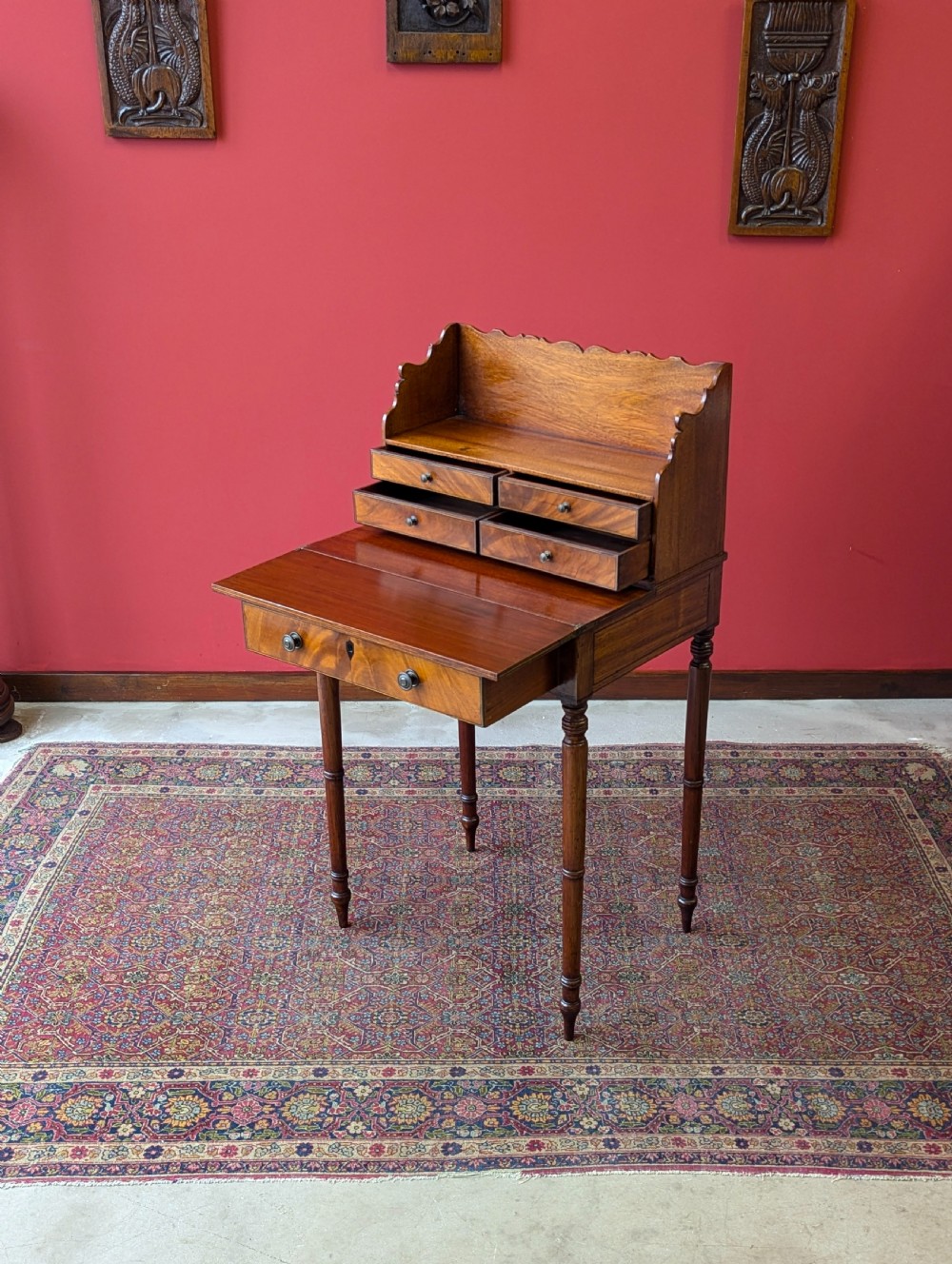 Antique Georgian Mahogany Writing Desk View V