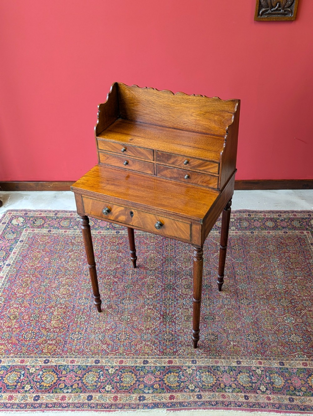 Antique Georgian Mahogany Writing Desk View VII