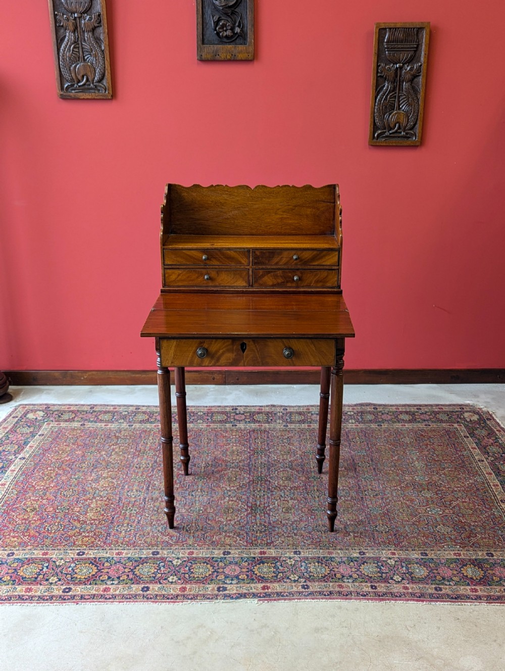 Antique Georgian Mahogany Writing Desk View VIII