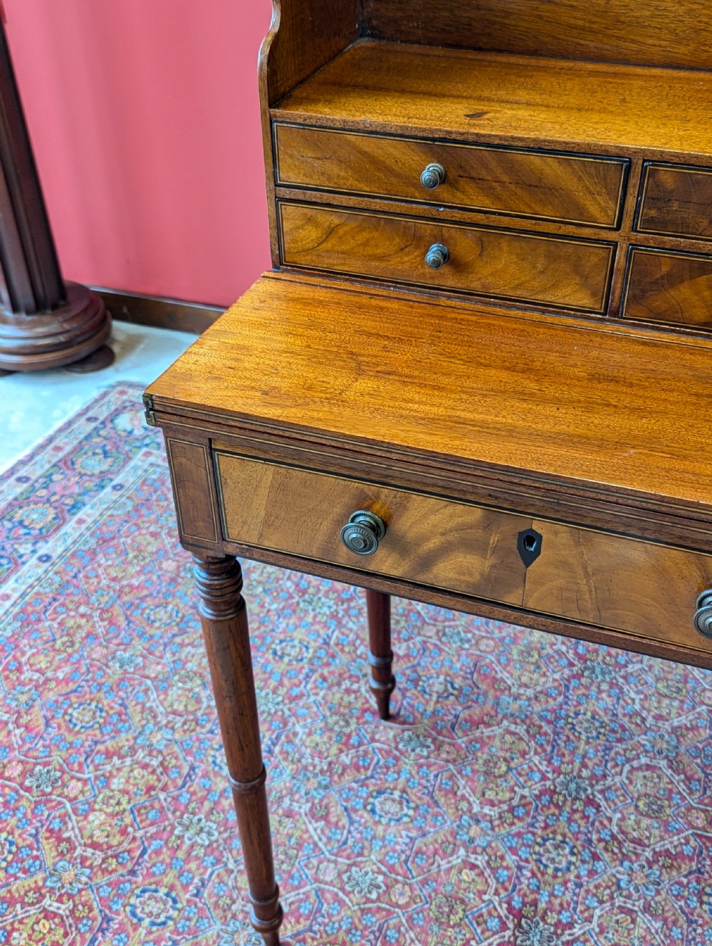 Antique Georgian Mahogany Writing Desk View IX