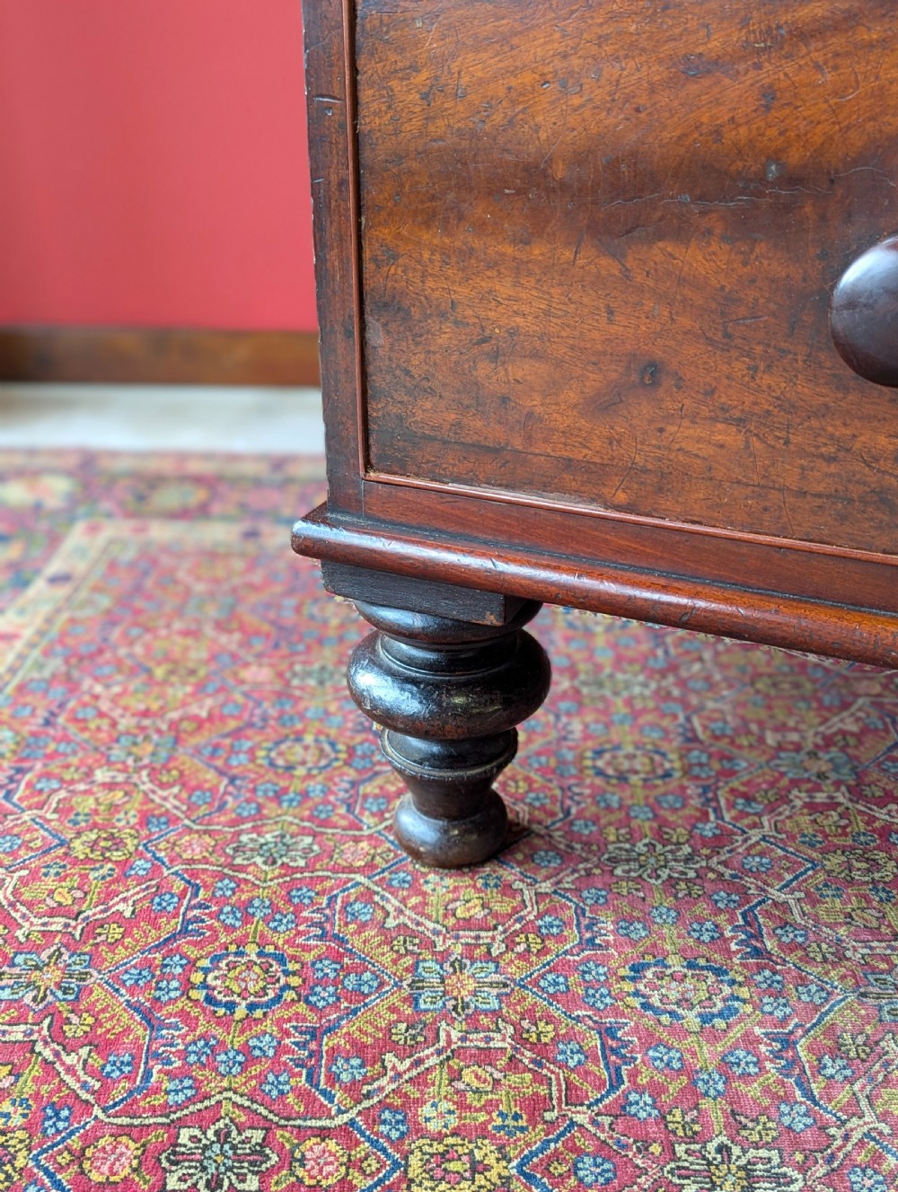 Antique Mid 19th Century Mahogany Chest of Drawers Circa 1850 View VI