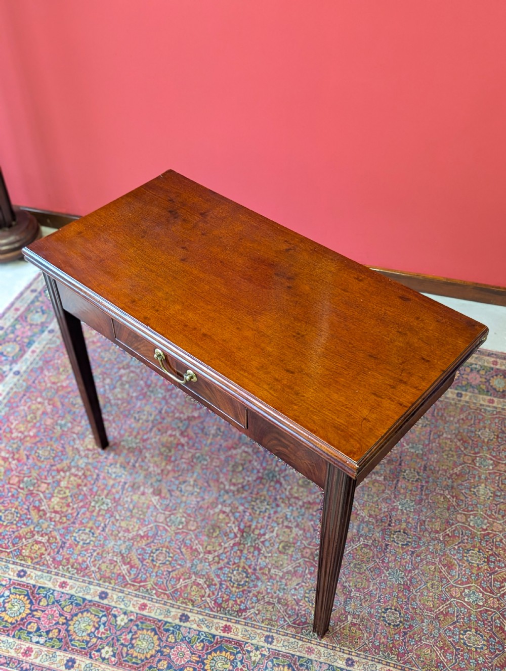 Antique Georgian Mahogany Fold Over ea Table
 View XI