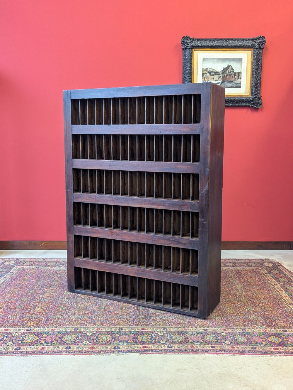 Antique Early 20th Century Pigeonhole Shelving Sorter c.1920