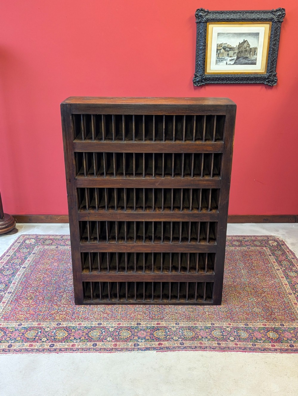 Antique Early 20th Century Pigeonhole Shelving Sorter c.1920 View IX