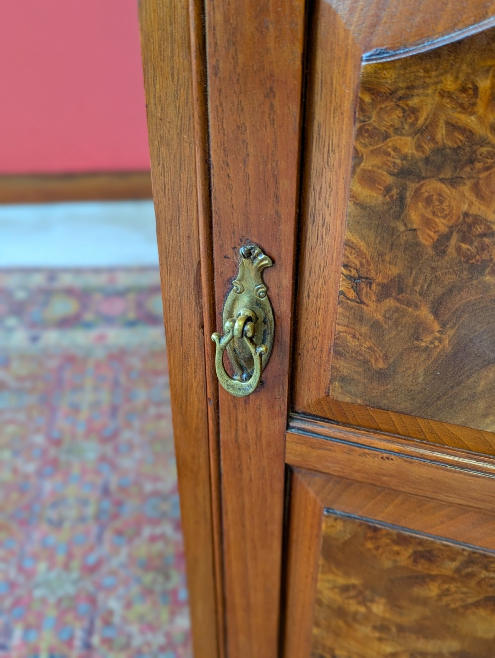 Antique Edwardian Walnut Pot Cupboard Bedside View VII