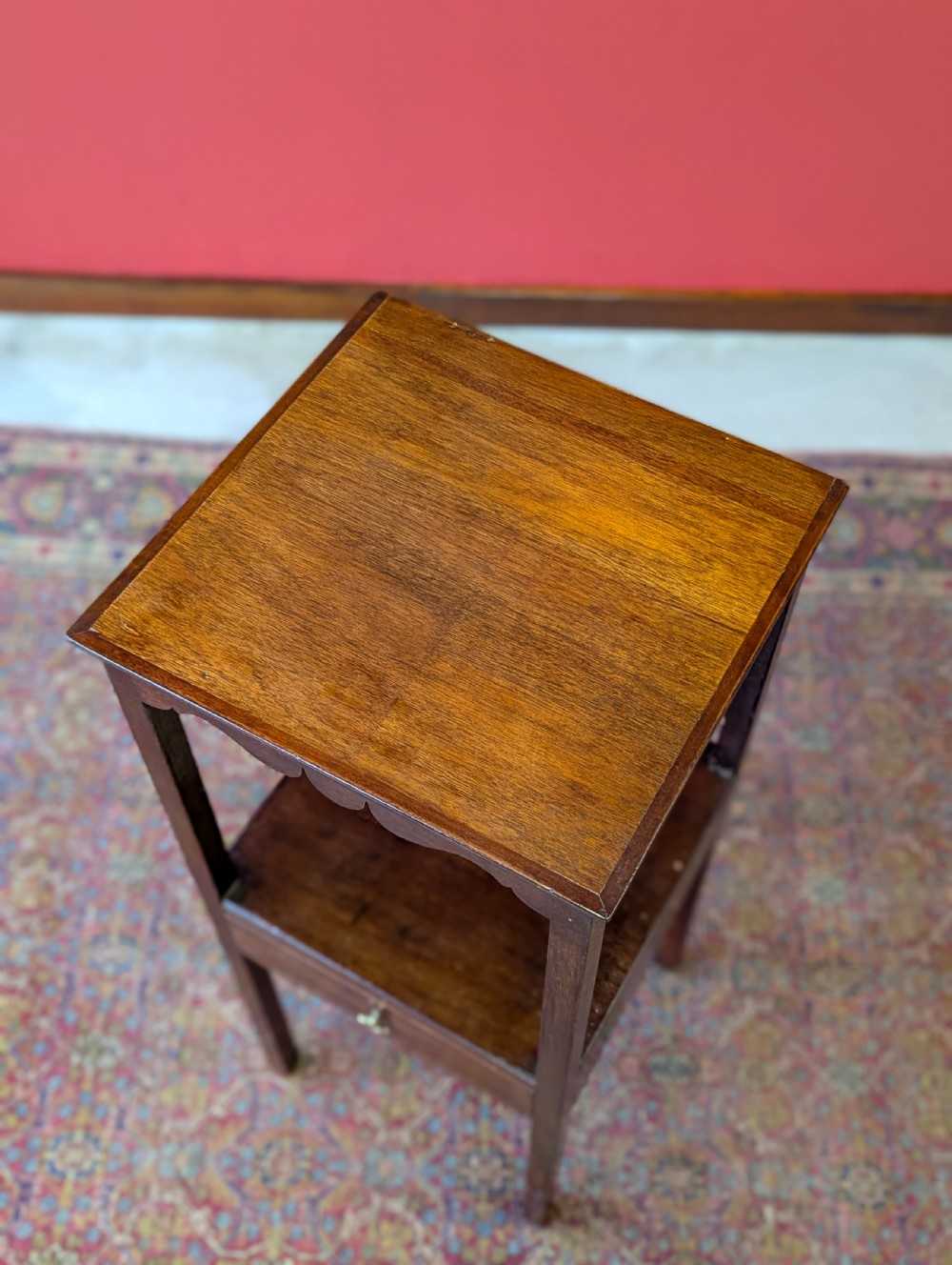 Antique Georgian Mahogany Washstand Bedside View VI
