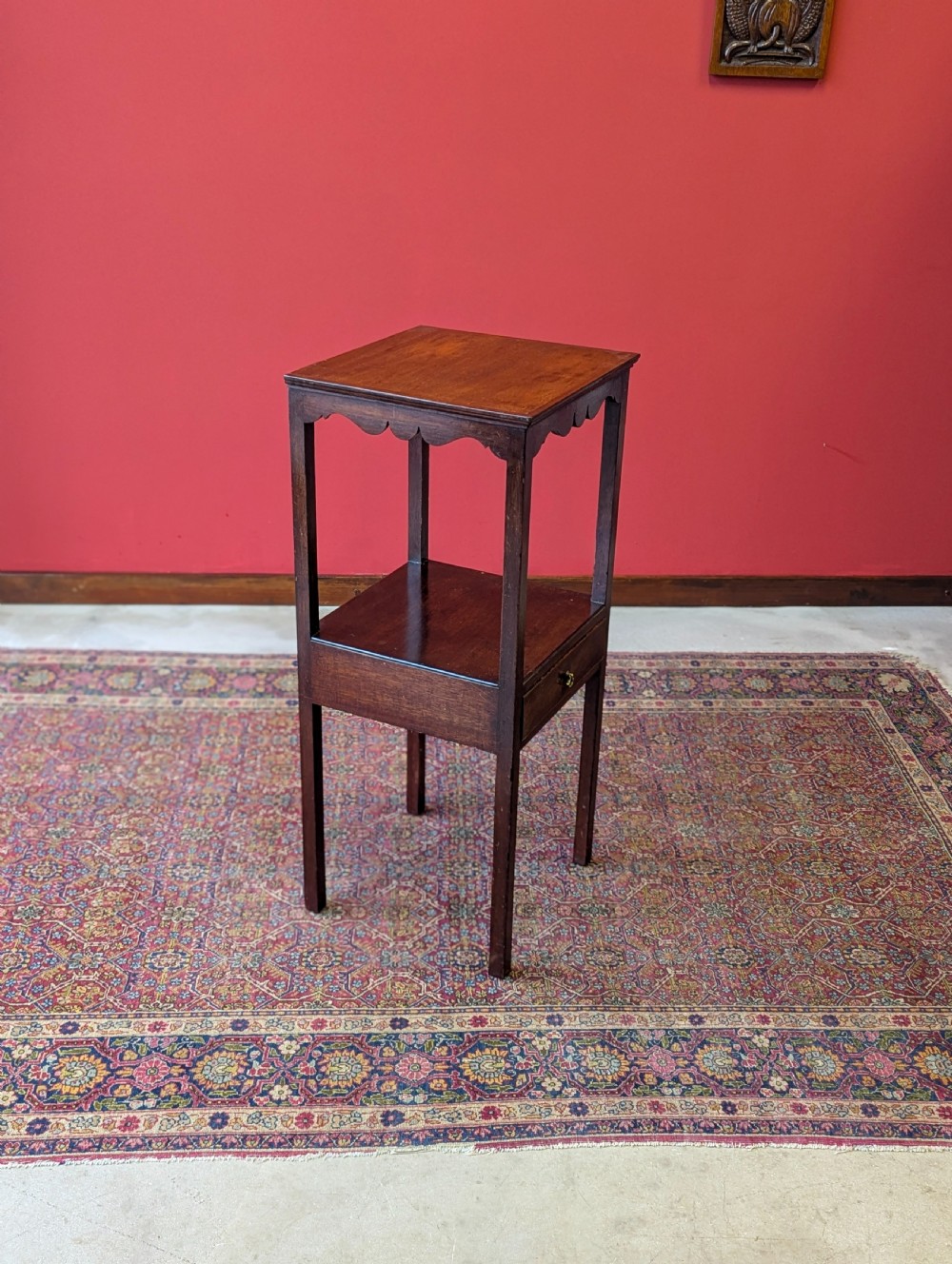 Antique Georgian Mahogany Washstand Bedside View X