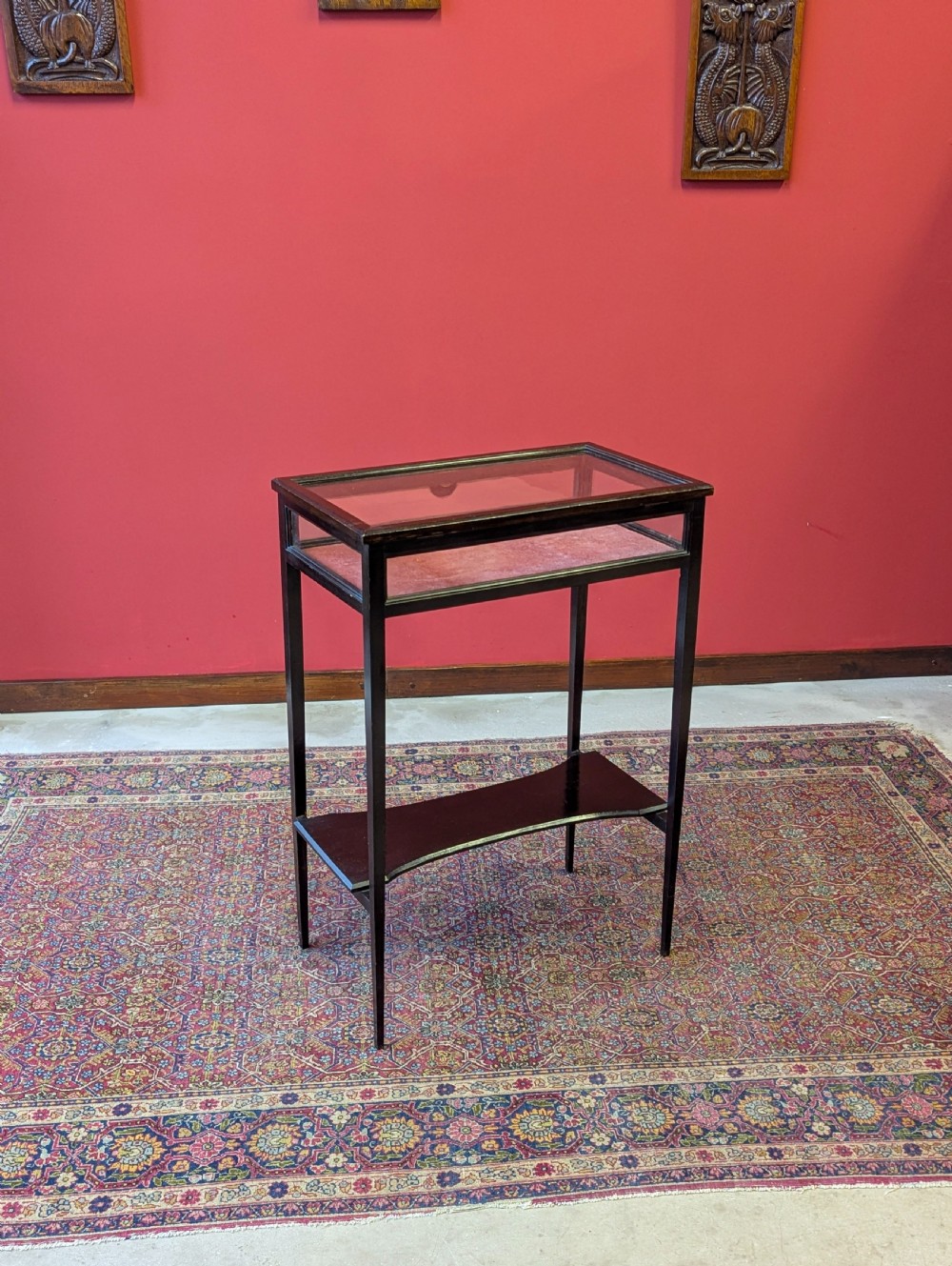 Antique Edwardian Mahogany Bijouterie Cabinet View III