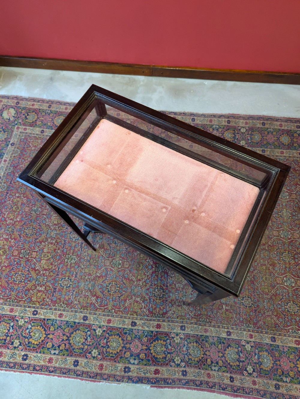 Antique Edwardian Mahogany Bijouterie Cabinet View VI