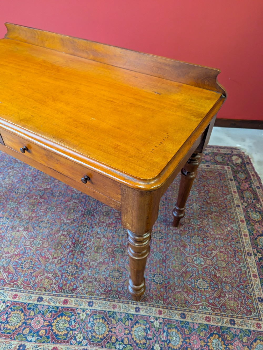 Antique Victorian Mahogany Writing Table View VI