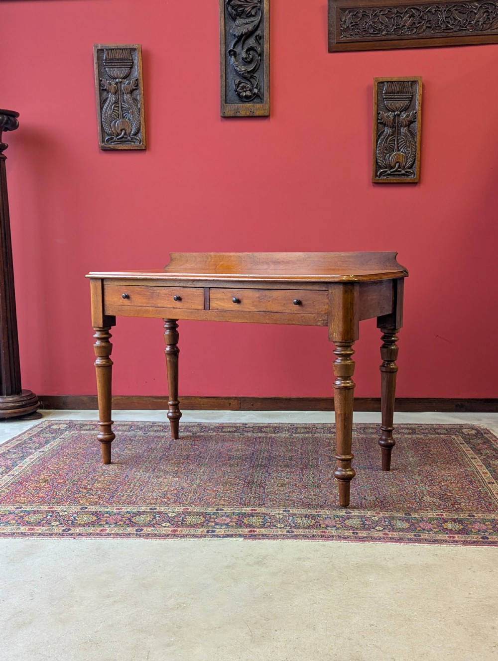 Antique Victorian Mahogany Writing Table View VIII