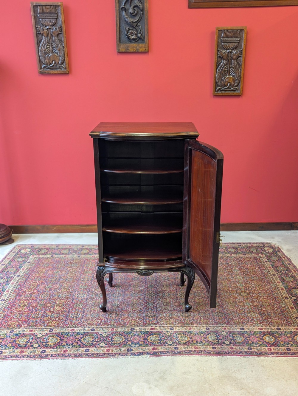 Antique Victorian Carved Mahogany Cupboard / Cabinet / Bedside
 View III