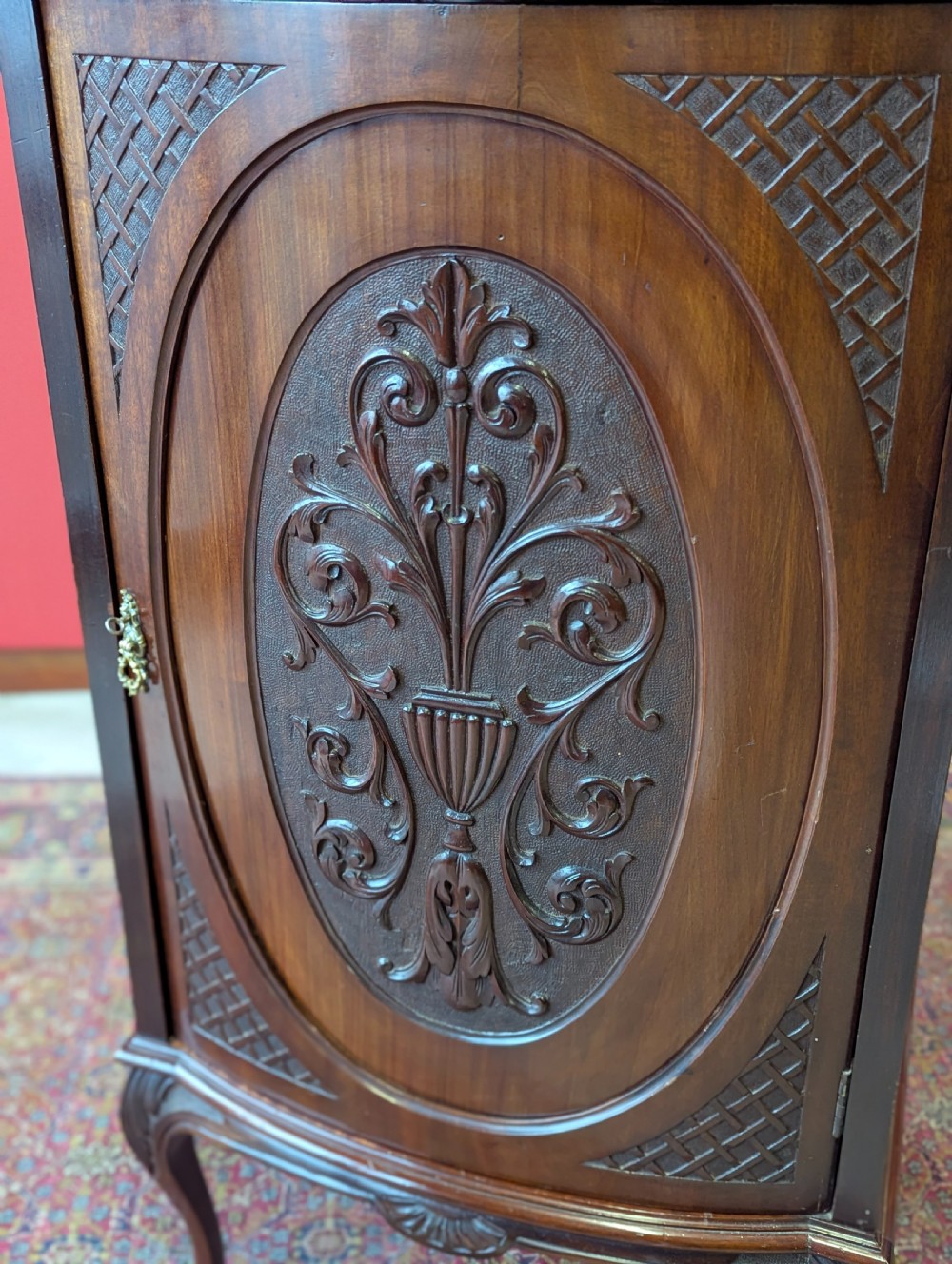 Antique Victorian Carved Mahogany Cupboard / Cabinet / Bedside
 View V