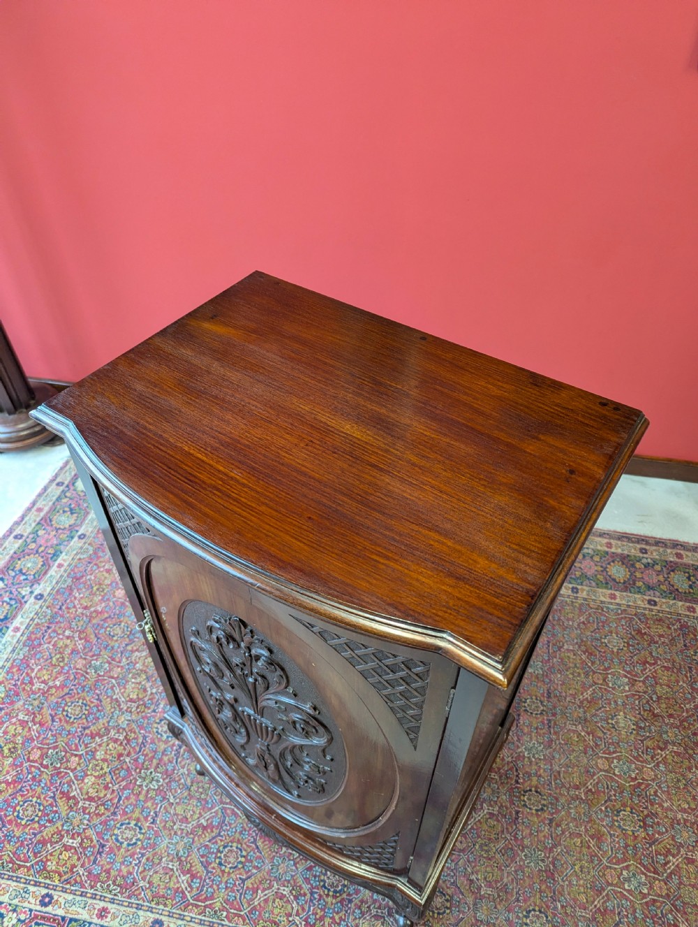 Antique Victorian Carved Mahogany Cupboard / Cabinet / Bedside
 View VIII