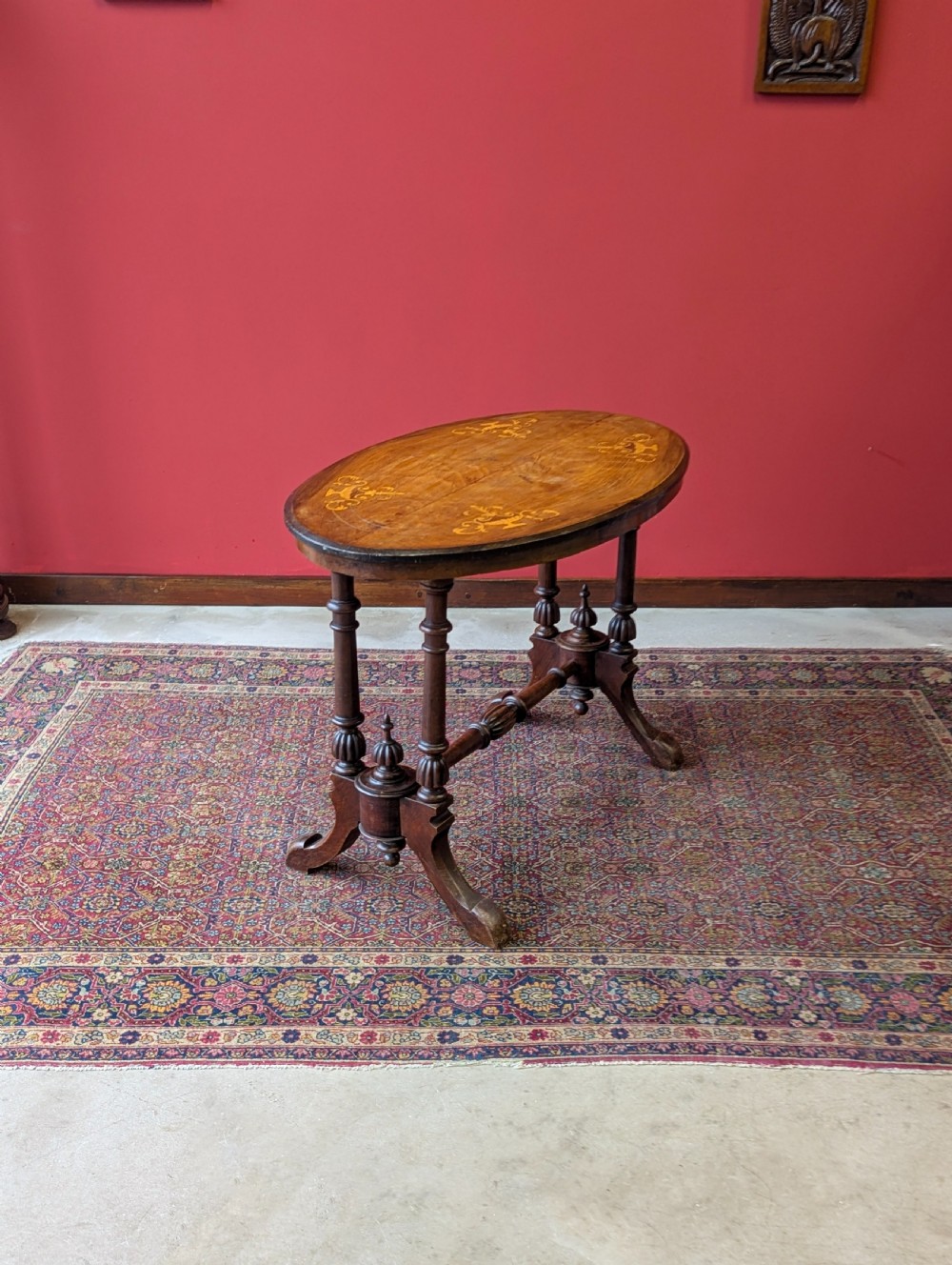 Antique 19th Century Oval Walnut Occasional Table View III