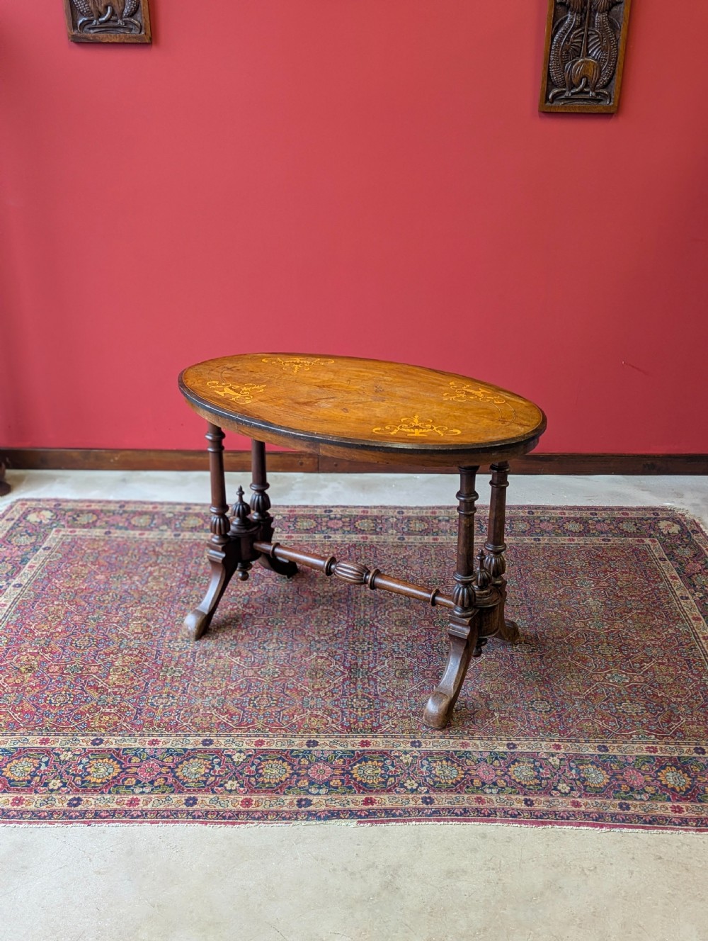 Antique 19th Century Oval Walnut Occasional Table View IV
