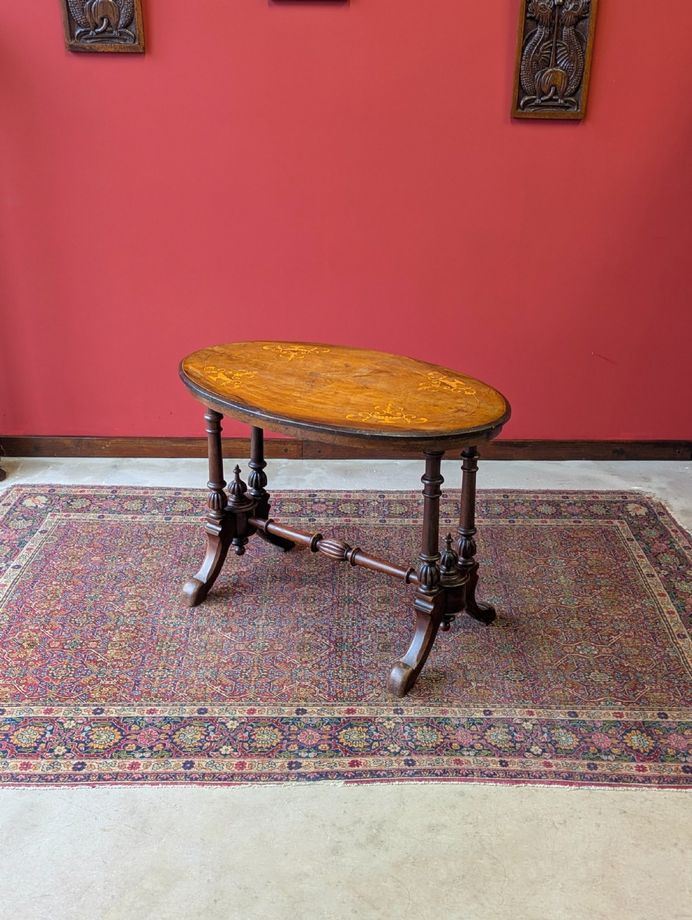 Antique 19th Century Oval Walnut Occasional Table View VII