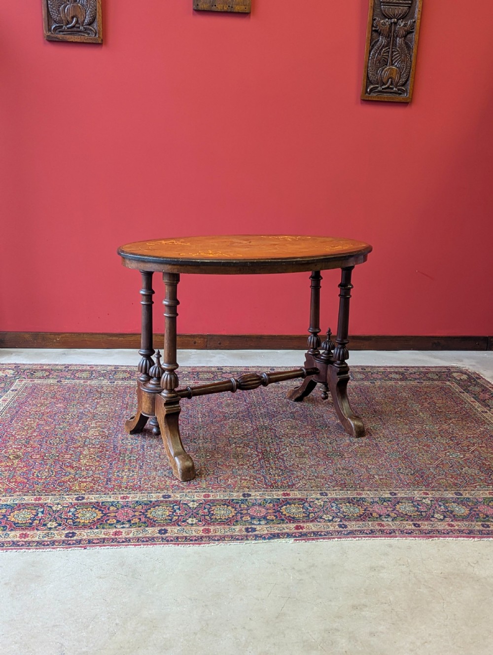 Antique 19th Century Oval Walnut Occasional Table View IX