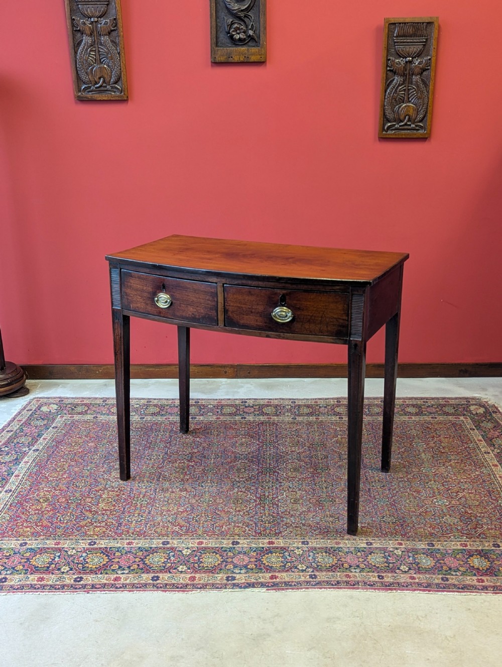 Antique Georgian Mahogany Side Table / Writing Desk c.1820