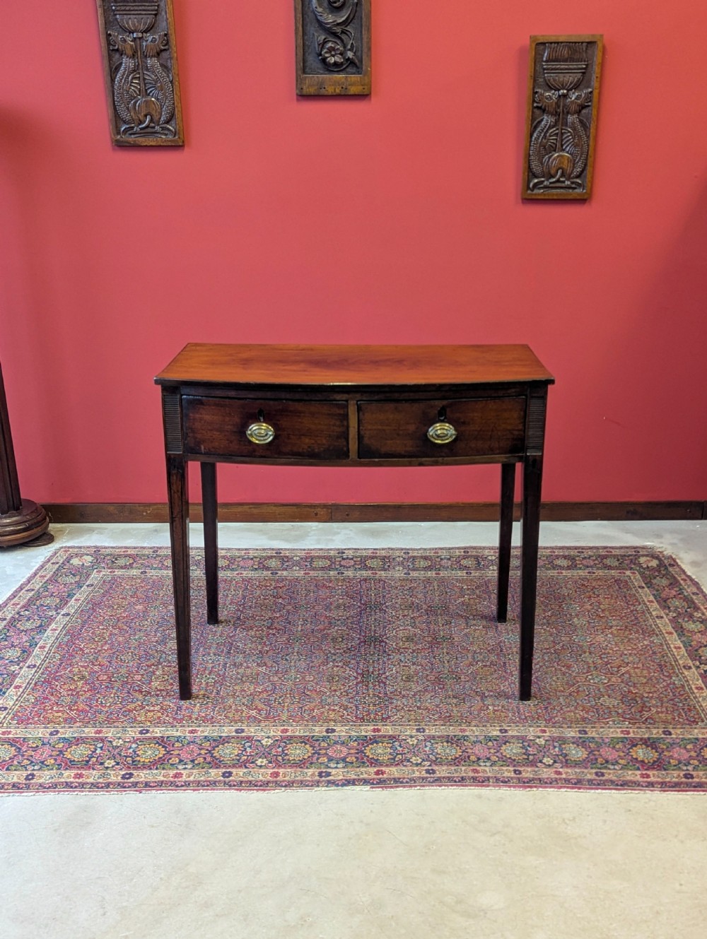 Antique Georgian Mahogany Side Table / Writing Desk c.1820 View II