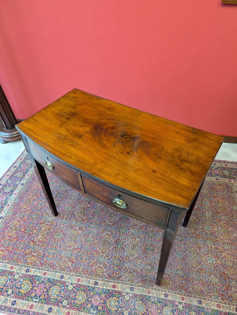 Antique Georgian Mahogany Side Table / Writing Desk c.1820 View IV