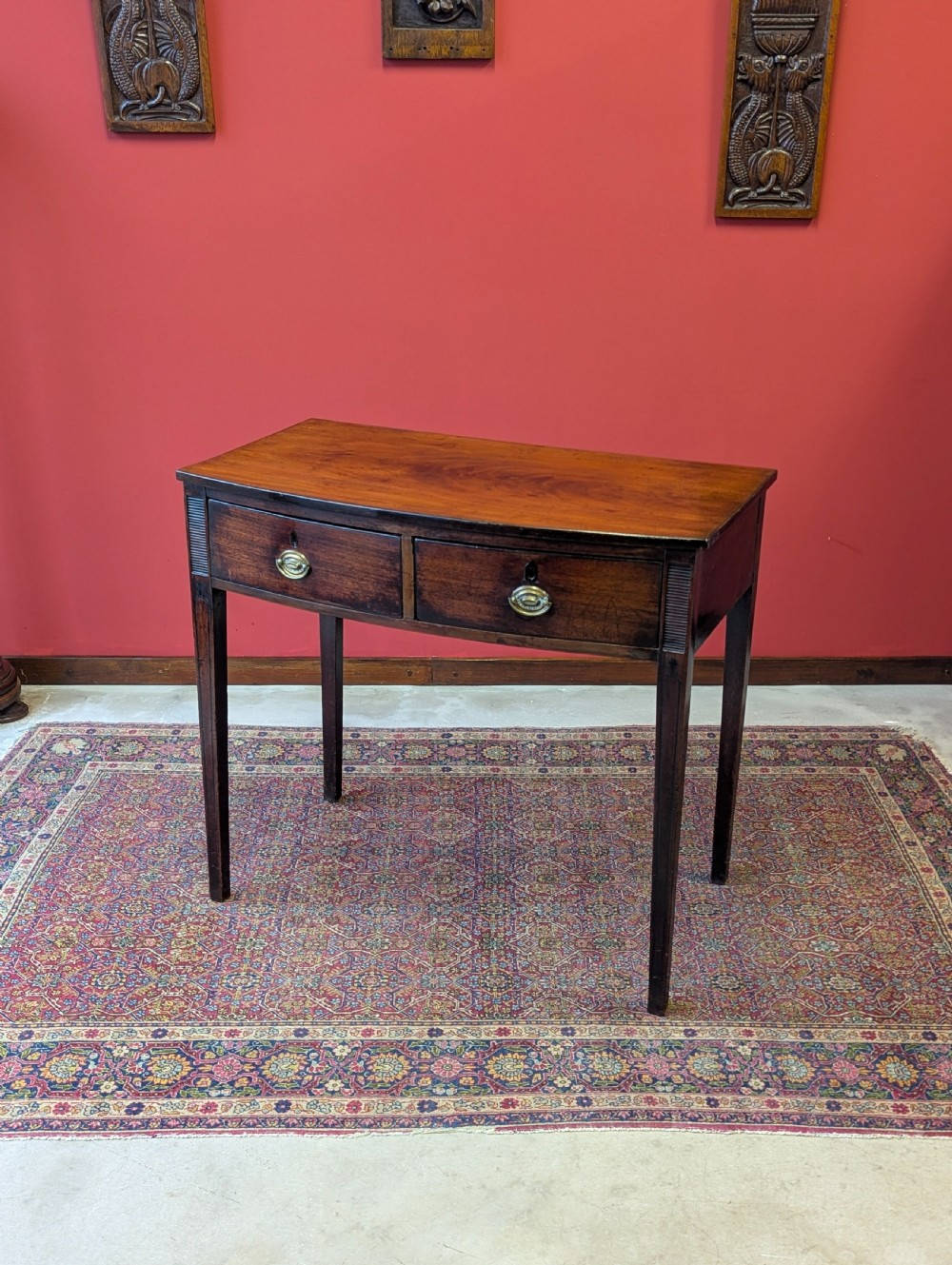 Antique Georgian Mahogany Side Table / Writing Desk c.1820 View VII