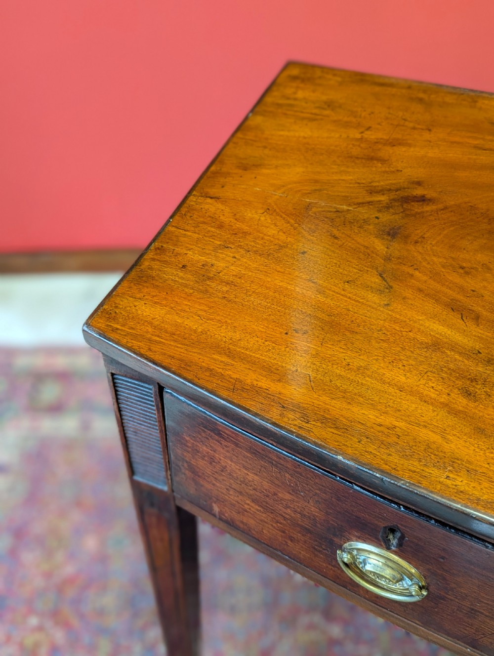 Antique Georgian Mahogany Side Table / Writing Desk c.1820 View IX