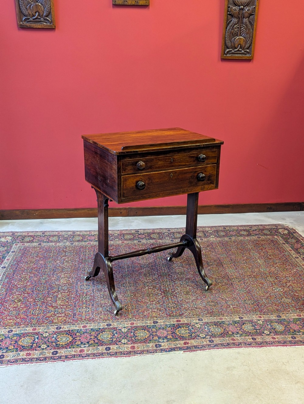 Antique Victorian Rosewood Reading Table Circa 1880 View VI