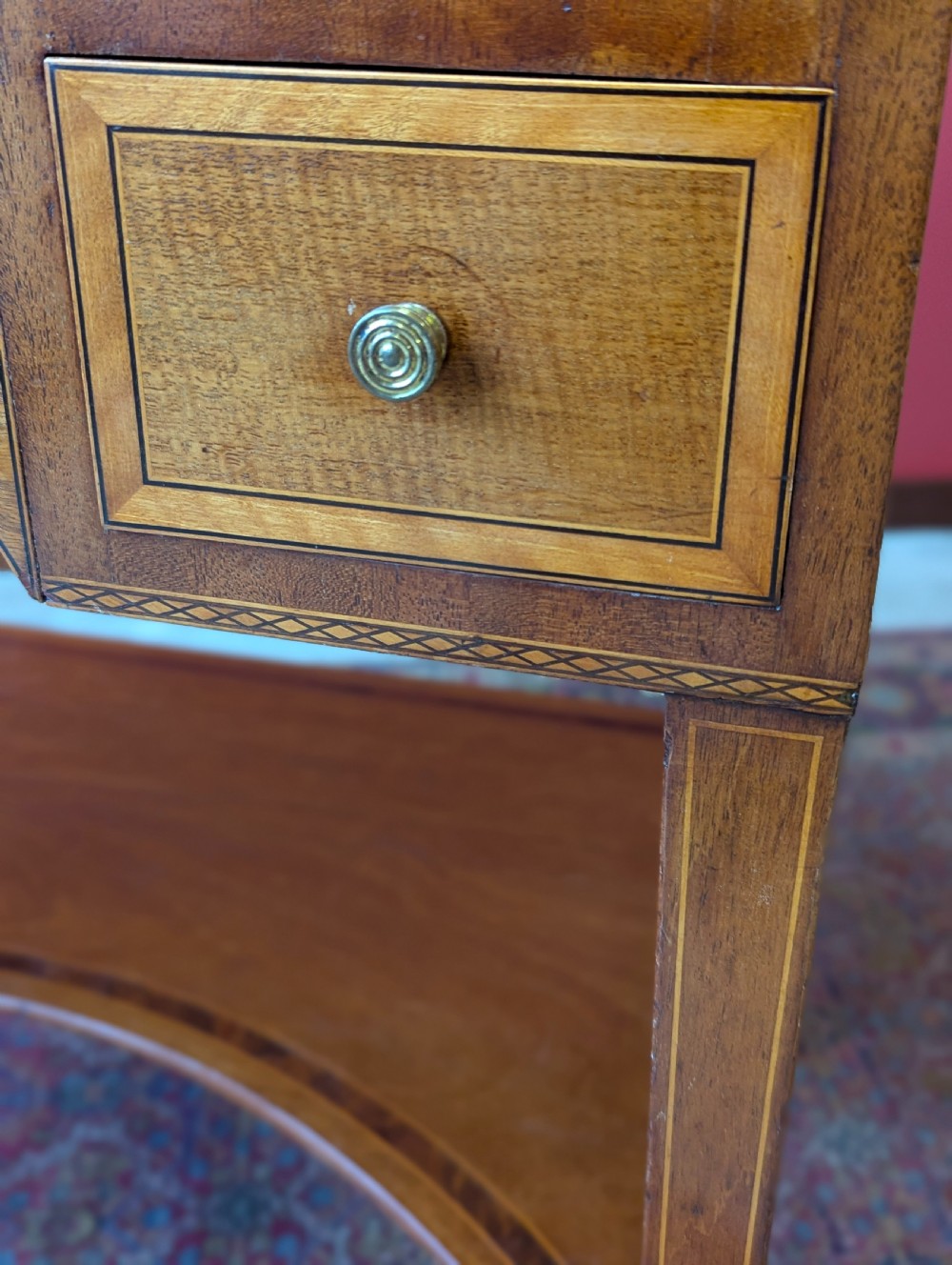 Antique Edwardian Mahogany Poudreuse Dressing Table View VII