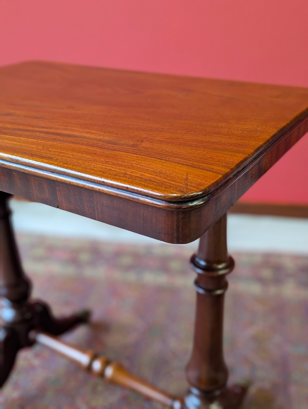Antique Mid 19th Century Mahogany Occasional Table / Library Table View V