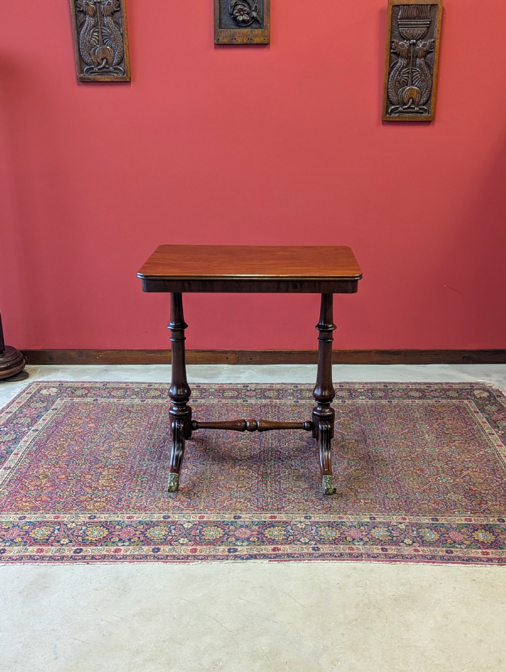 Antique Mid 19th Century Mahogany Occasional Table / Library Table View VIII