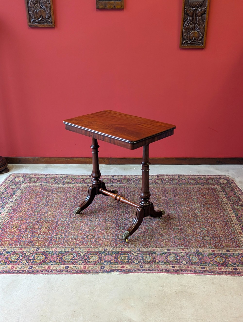 Antique Mid 19th Century Mahogany Occasional Table / Library Table View IX