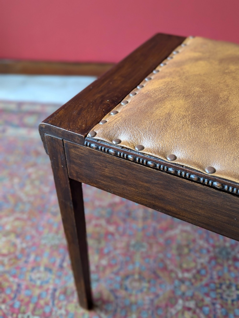Antique 1920’s Art Deco Piano Stool View VI